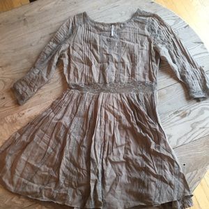 Free People Tea Dress with Lace insets